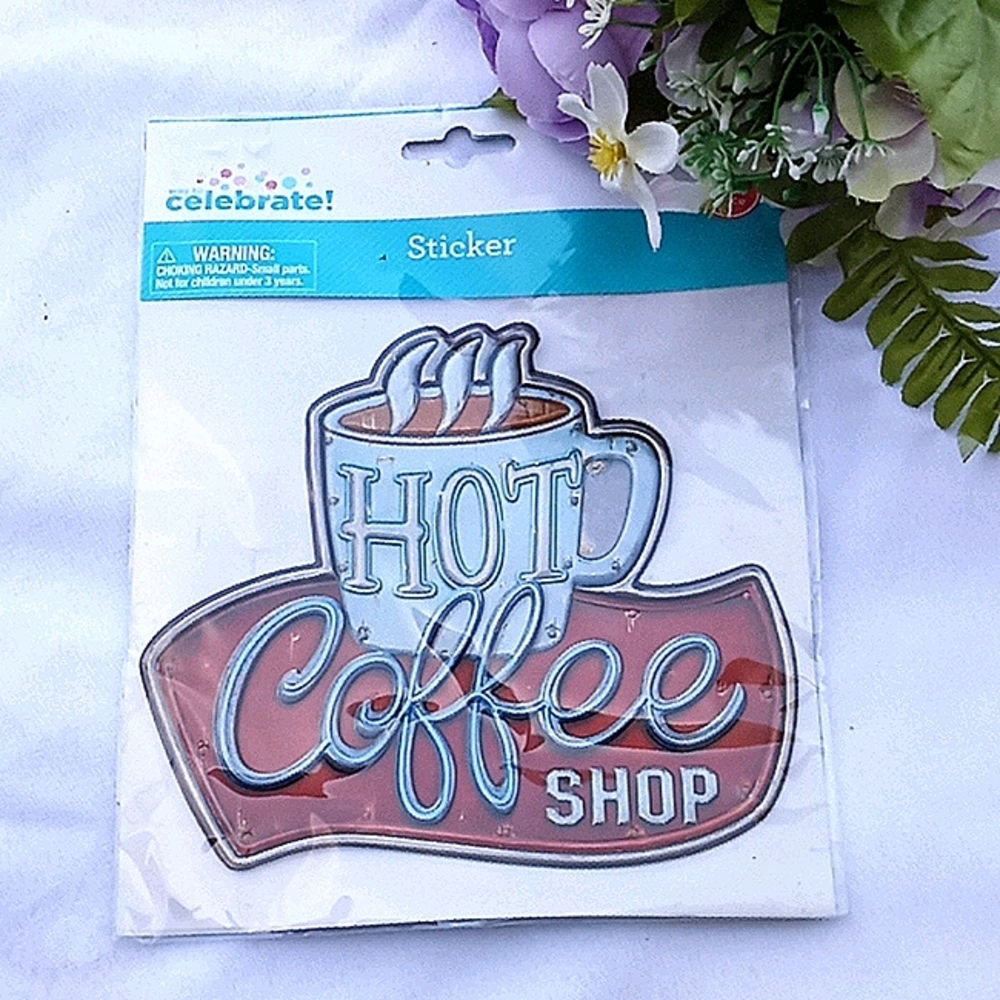 Hot Coffee Shop Sticker Crafting